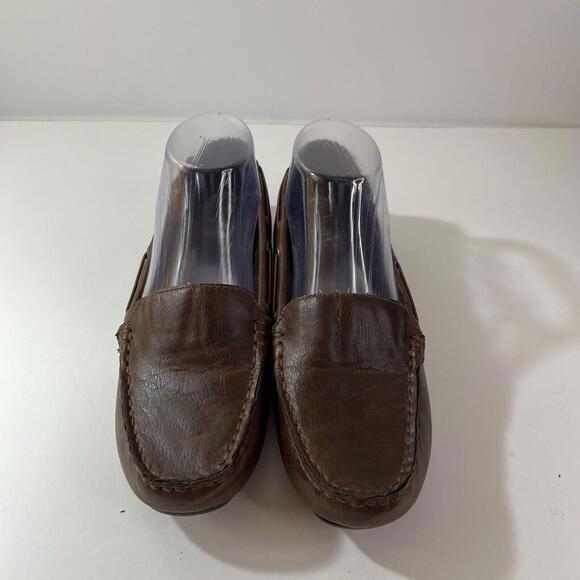Boc Born Loafers Womens Size 7M Brown Faux Leather Driving Shoes Vegan - Picture 3 of 9